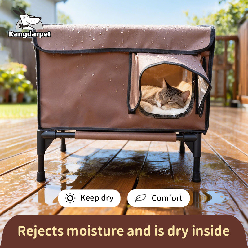 Casa para gatos aislada para exteriores