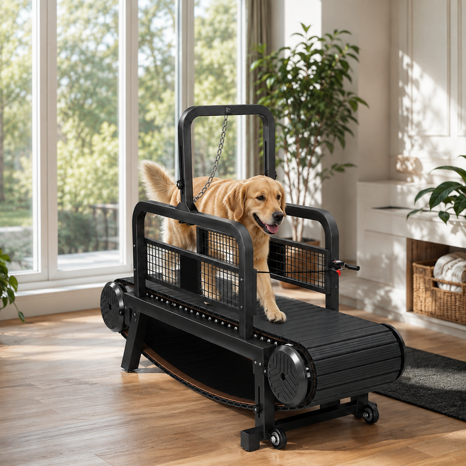 Cinta de correr profesional plegable para perros pequeños/grandes | Máquina de correr para mascotas con velocidad ajustable