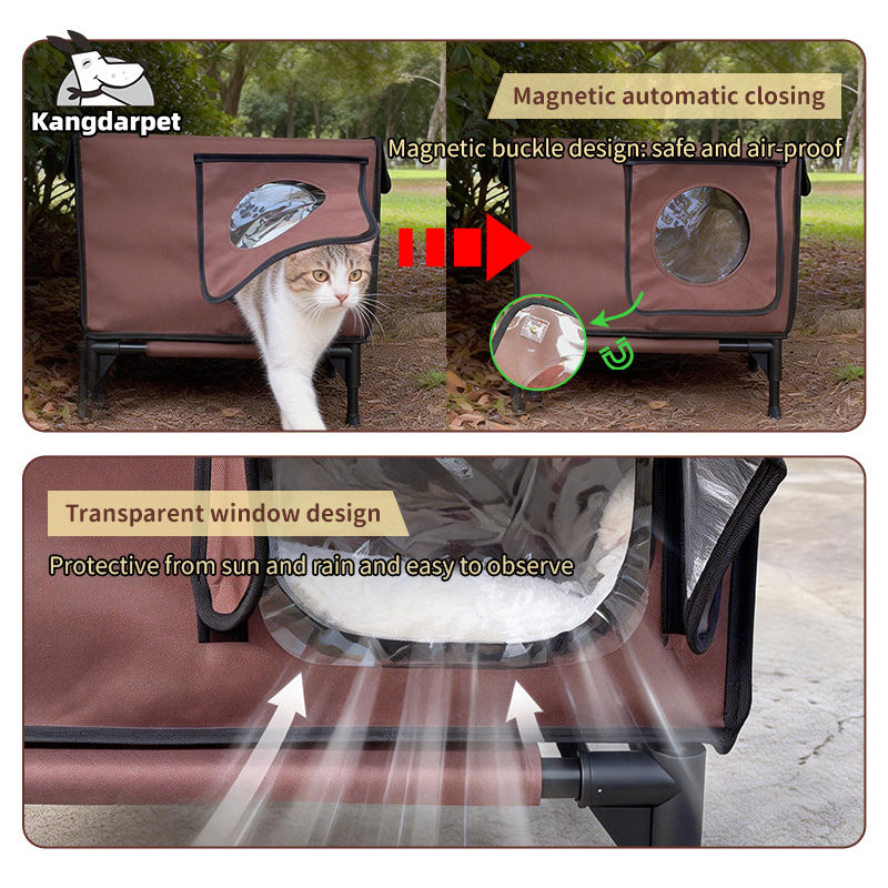 Casa para gatos aislada para exteriores