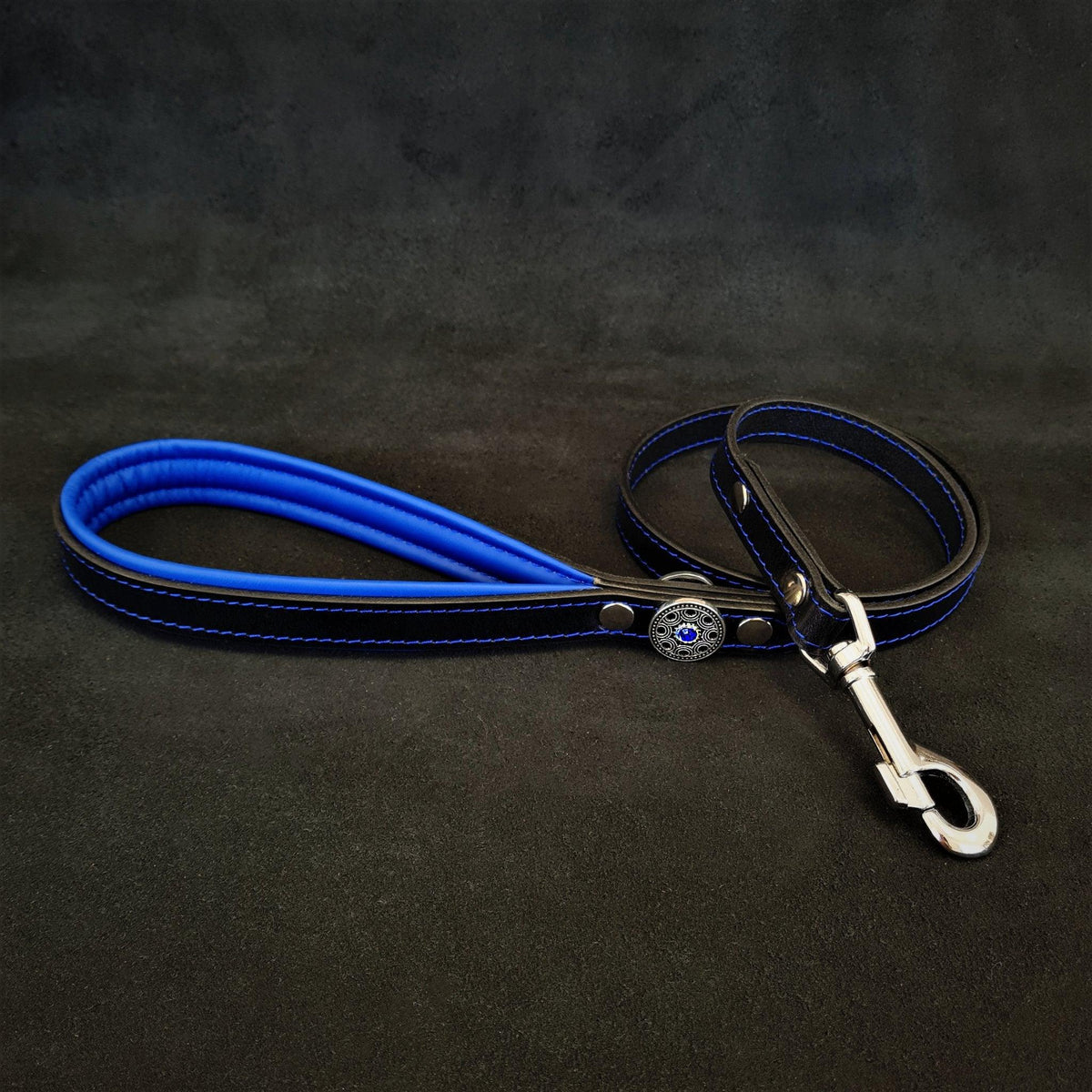 ''Bijou'' harness Black & Blue for big dogs-1